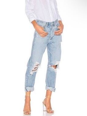 AGOLDE 90’s mid rise loose fit in discontinued color fall out
